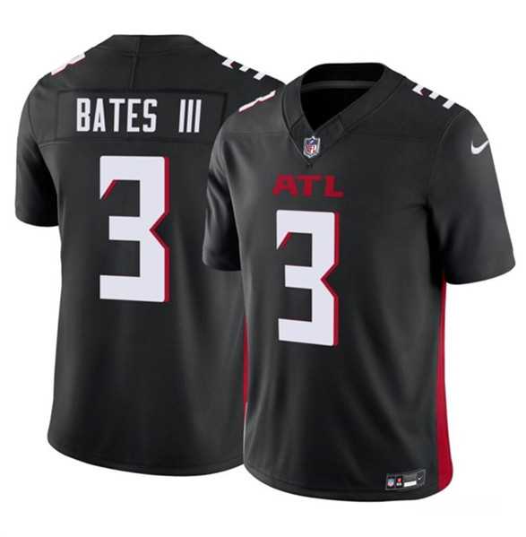 Men & Women & Youth Atlanta Falcons #3 Jessie Bates III Black 2023 F.U.S.E. Vapor Untouchable Limited Football Stitched Jersey